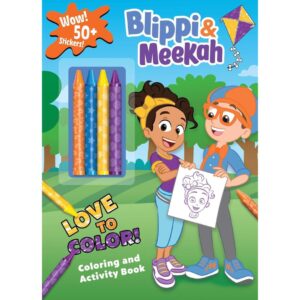 Blippi: Blippi and Meekah Love to Color! coloring book