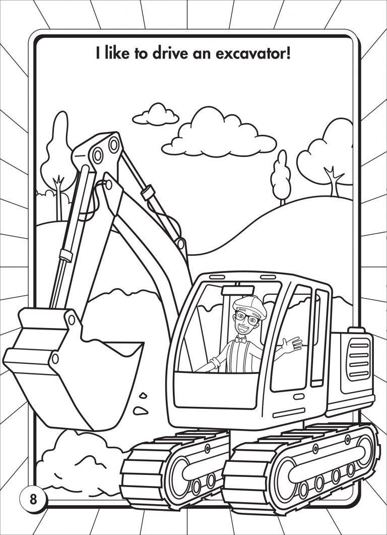 Blippi Coloring Pages Printable