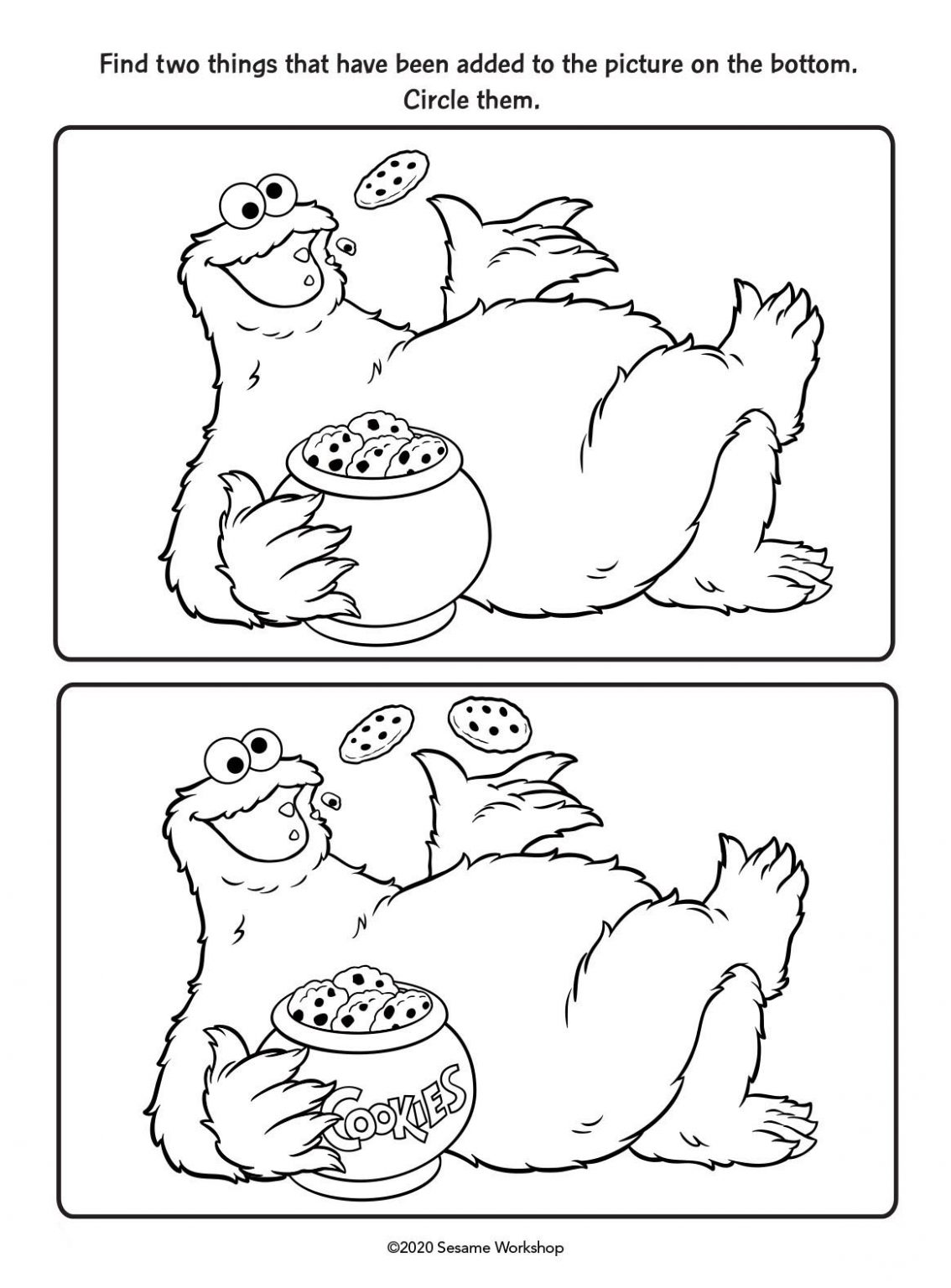 Activity Pages from Sesame Street for Your Family to Enjoy at Home